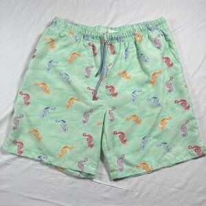 Peter Millar Men's Swim‎ trunks Sea Horse Pattern Beach Summer Size XLarge